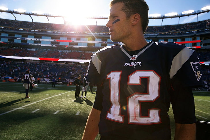 Fotboll, Tom Brady, New England Patriots, HD tapet