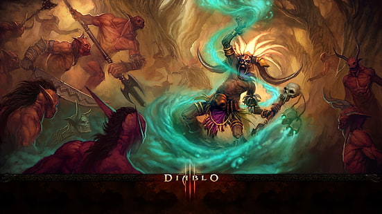Sfondo di gioco di Diablo III, Diablo III, videogiochi, stregone, Sfondo HD HD wallpaper