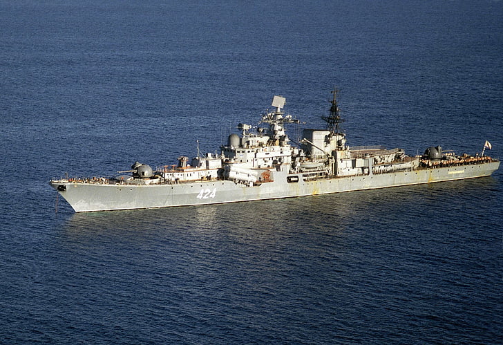 Warships, Russian Navy, Destroyer, Russian destroyer Okrylenny, HD wallpaper