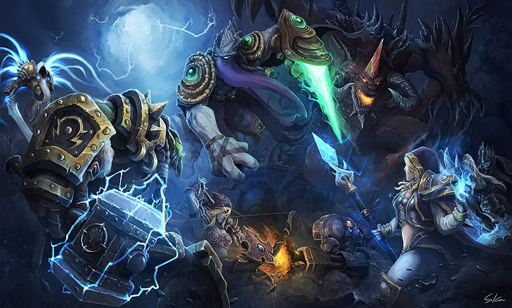 วอลล์เปเปอร์ Dota 2 วีรบุรุษแห่งพายุ Sylvanas Windrunner การแข่งขัน Blizzard Entertainment, วอลล์เปเปอร์ HD