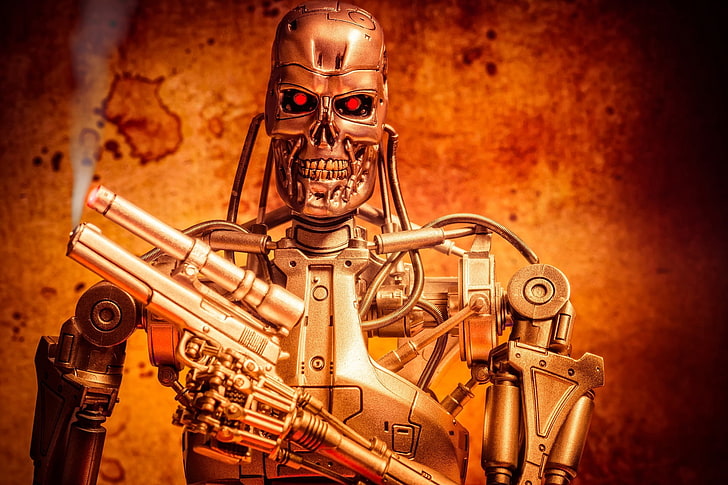 Endoskeleton, Terminator, toys, HD wallpaper
