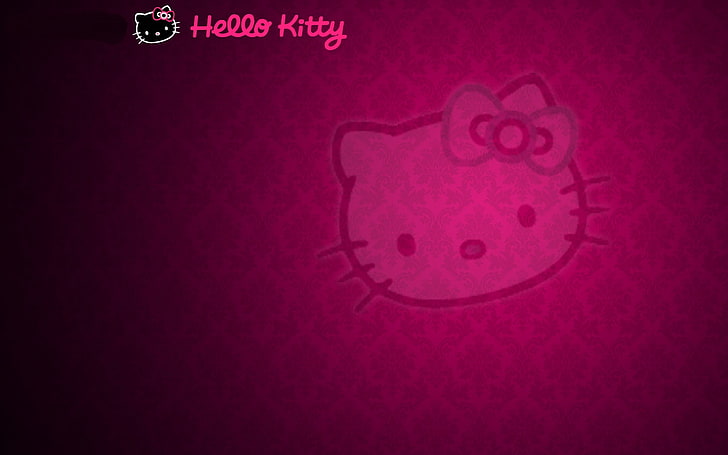 Hello kitty hello kitty duvar kağıdı hello kitty duvar anime hello kitty hd sanat, hello kitty, pembe, mor, HD masaüstü duvar kağıdı