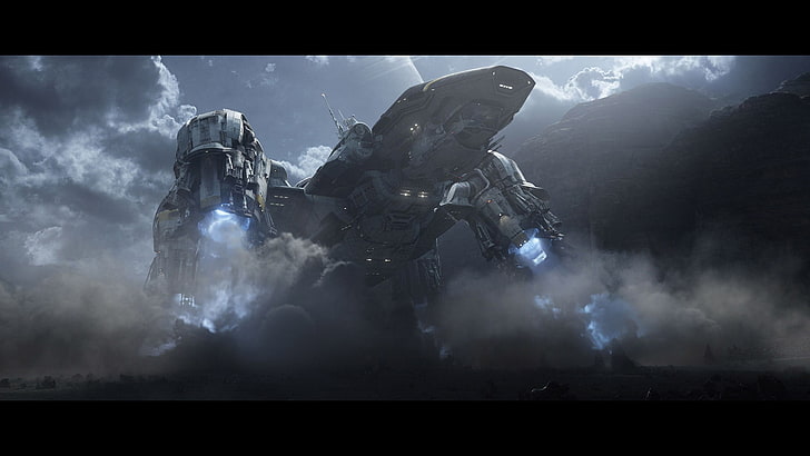 graue und schwarze Roboterillustration, Prometheus, HD-Hintergrundbild