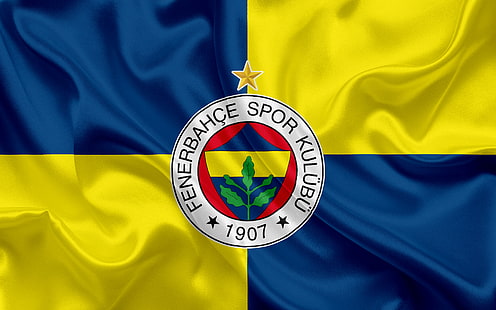 Футбол, Fenerbahçe S.K., емблема, лого, HD тапет HD wallpaper