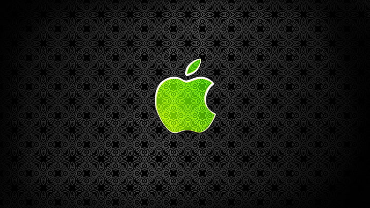 logo iTunes hijau, Apple, Green Apple, Wallpaper HD