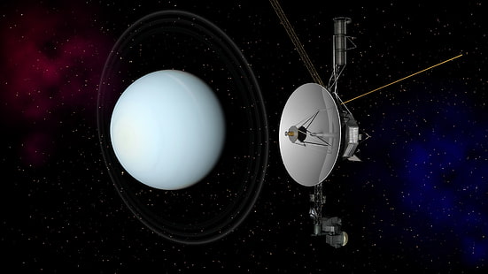 Уран, НАСА, космический корабль, Вояджер 2, HD обои HD wallpaper