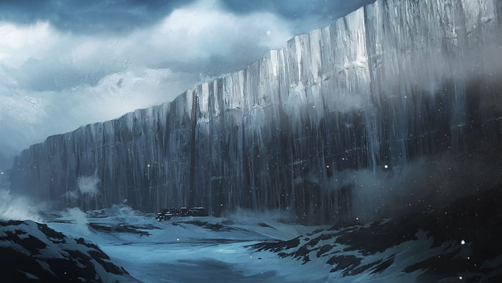 Game Of Thrones The Wall, Game of Thrones, fantasy art, artwork, The Wall, HD wallpaper