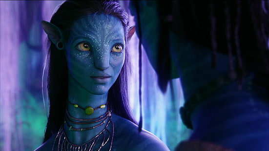 Avatar, 2009, Zoe Saldana, Neytiri, HD-Hintergrundbild HD wallpaper