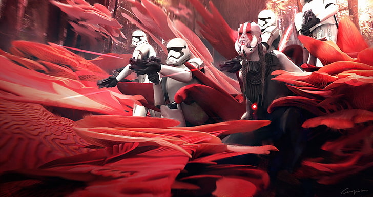 Star Wars Storm Troopers, Star Wars, Stormtrooper, Grafik, Konzeptkunst, Science-Fiction, HD-Hintergrundbild