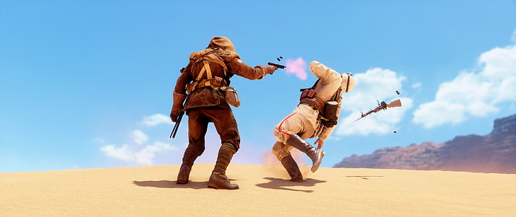 Gameplay, Schlachtfeld 1, Wüste, 5K, HD-Hintergrundbild