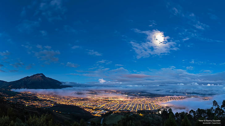 View to Ibarra, Equador, South America, HD wallpaper