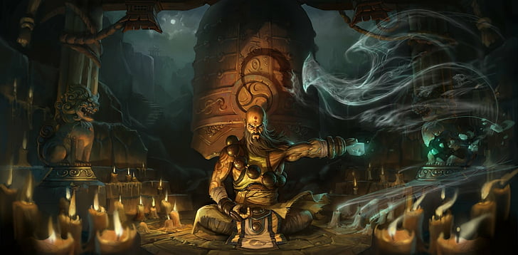 Diablo, Diablo III, Mönch (Diablo III), HD-Hintergrundbild