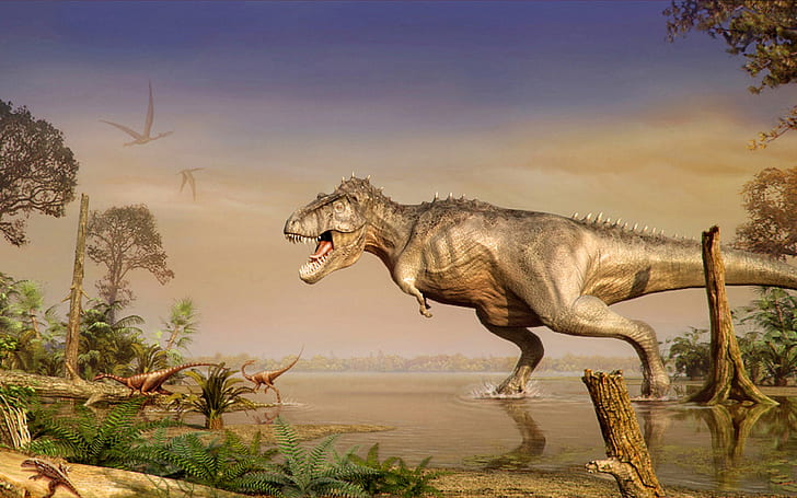 Dinosaurs, World Of Animals From The Past Hd Wallpaper, HD wallpaper