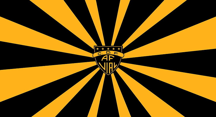 Fiolka Fernandez, żółto-czarne logo fiolki AF, sport, piłka nożna, sport, fiolka fernandez, Tapety HD