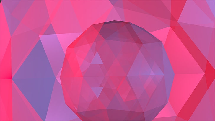 rosa und purpurrote digitale Tapete, Zusammenfassung, Vektor, niedriges Poly, digitale Kunst, HD-Hintergrundbild