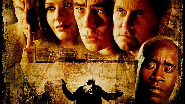 Movie, Traffic, Benicio del Toro, Catherine Zeta-jones, Don Cheadle, Michael Douglas, HD wallpaper