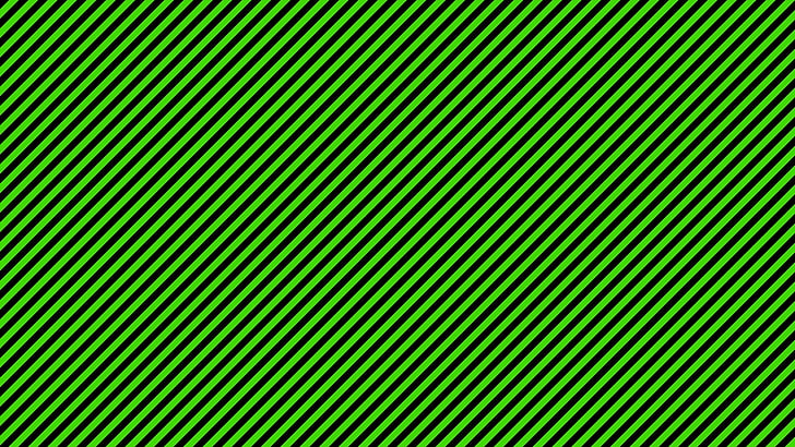 svart och grön randig illusion, grön, linjer, ränder, HD tapet