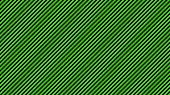illusione a strisce nere e verdi, verde, linee, strisce, Sfondo HD HD wallpaper