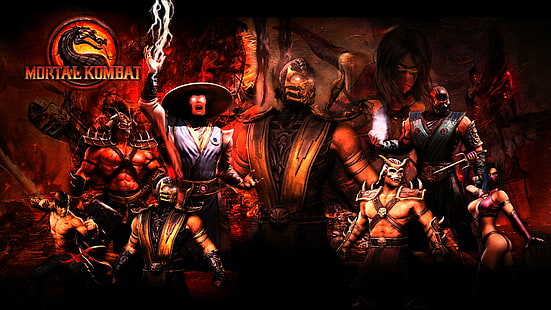 Mortal Kombat, Escorpião (personagem), Sub-Zero, Raiden, HD papel de parede HD wallpaper