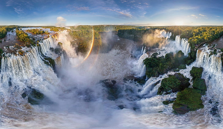 Argentina, Iguazu, Iguazu Falls, landscape, nature, water, waterfall, HD wallpaper