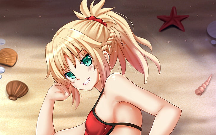 Seria Fate, Fate / Apocrypha, Mordred (Fate / Apocrypha), Saber of Red (Fate / Apocrypha), Tapety HD
