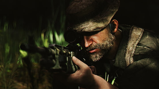 Call of Duty, Call Of Duty 4: Modern Warfare, John Price, Soldado, HD papel de parede HD wallpaper