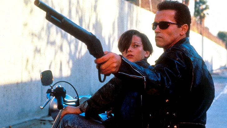 Terminator, Terminator 2: le jour du jugement, Arnold Schwarzenegger, Edward Furlong, John Connor, The Terminator, Fond d'écran HD