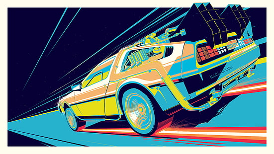 Back To The Future, DeLorean, HD wallpaper HD wallpaper