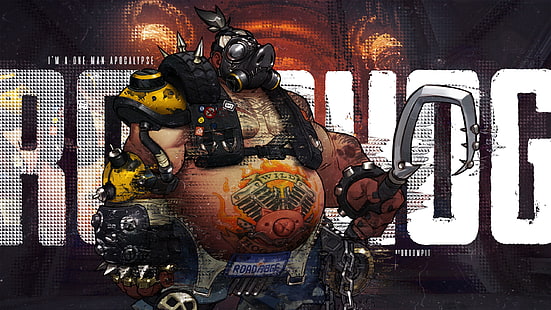 Pudge Dota 2 Hintergrundbild, Overwatch, Roadhog (Overwatch), HD-Hintergrundbild HD wallpaper