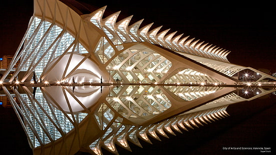 Stadt der Künste und Wissenschaften, Valencia, Spanien, Architektur, HD-Hintergrundbild HD wallpaper