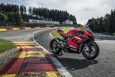 สีแดง Ducati สีดำ Superleggera V4, วอลล์เปเปอร์ HD HD wallpaper