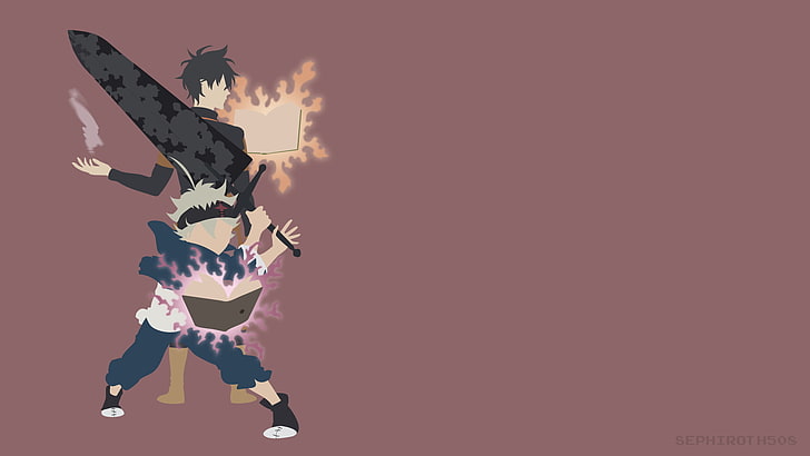Schwarzklee Asta und Yuno, Anime, Schwarzklee, Asta (Schwarzklee), Yuno (Schwarzklee), HD-Hintergrundbild