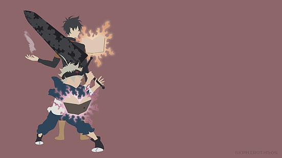 Schwarzklee Asta und Yuno, Anime, Schwarzklee, Asta (Schwarzklee), Yuno (Schwarzklee), HD-Hintergrundbild HD wallpaper