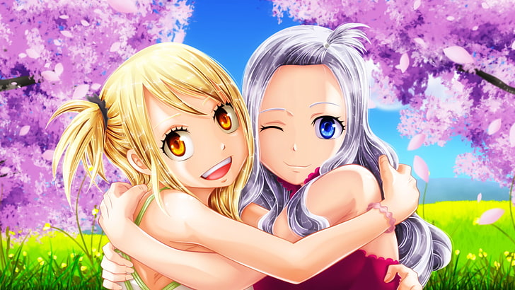 Anime, Fairy Tail, Lucy Heartfilia, Mirajane Strauss, HD-Hintergrundbild