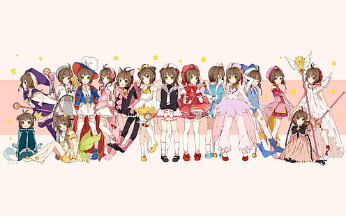 Card Captor Sakura, Kinomoto Sakura, anime girls, Sfondo HD HD wallpaper