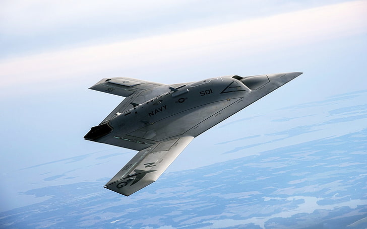 Militära flygplan, Northrop Grumman X-47B, flygplan, armé, militär, HD tapet