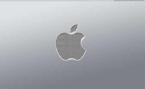 アルミニウムアップル、シルバーアップルロゴ、コンピューター、Mac、 HDデスクトップの壁紙 HD wallpaper