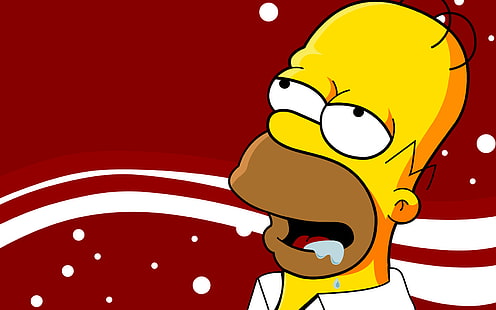 Иллюстрация Гомера Симпсона, Симпсоны, Симпсоны, Гомер, HD обои HD wallpaper