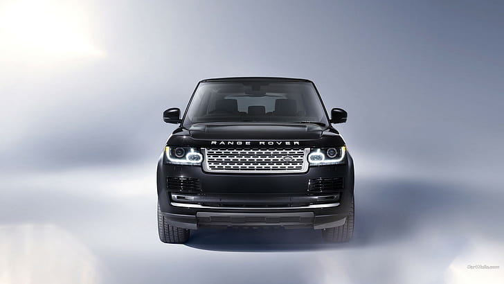 Range Rover, voiture, vue frontale, Fond d'écran HD