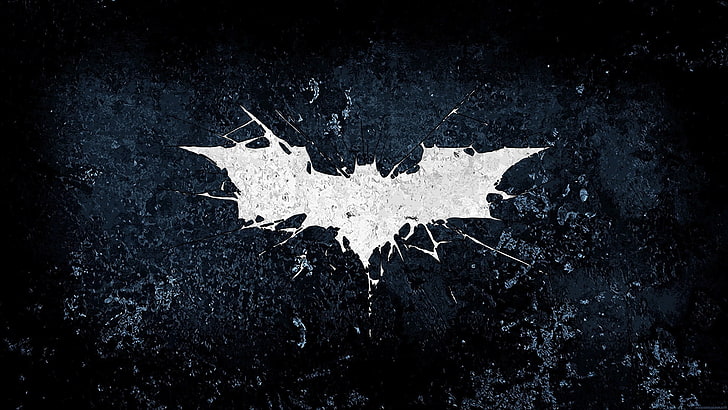 Batman logo, The Dark Knight Rises, movies, artwork, Batman logo, Batman, grunge, HD wallpaper