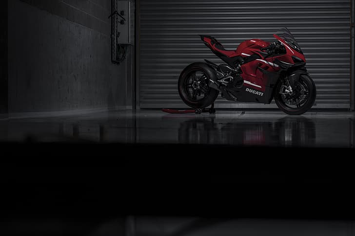 rot, Ducati, Superleggera V4, HD-Hintergrundbild
