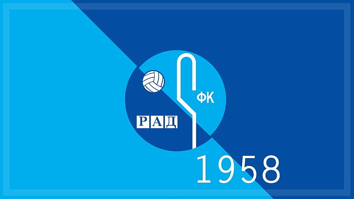 sepak bola, olahraga, logo, klub sepak bola, FK Rad, Wallpaper HD