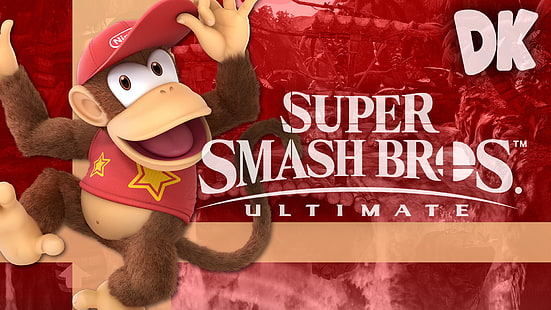วิดีโอเกม, Super Smash Bros. Ultimate, Diddy Kong, Donkey Kong, วอลล์เปเปอร์ HD HD wallpaper