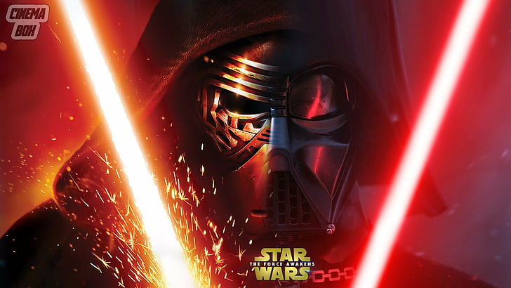 Star Wars, Star Wars Episode VII: The Force Awakens, Darth Vader, Kylo Ren, Lightsaber, Wallpaper HD