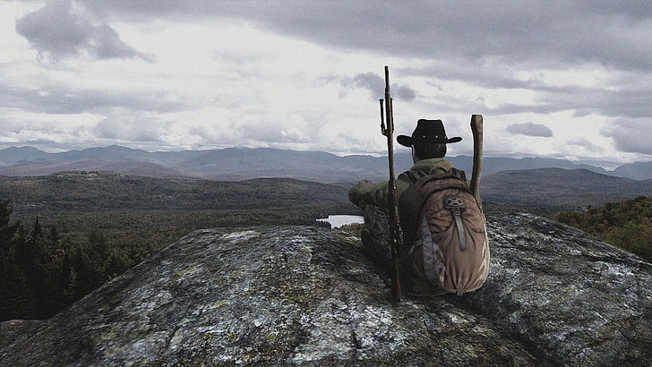brown cowboy hat, DayZ, horizon, alone, landscape, video games, HD wallpaper