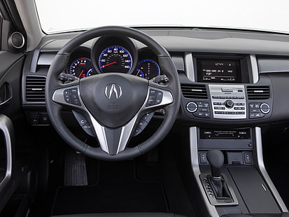 black and gray Acura steering wheel, acura, rdx, salon, interior, steering wheel, speedometer, HD wallpaper HD wallpaper