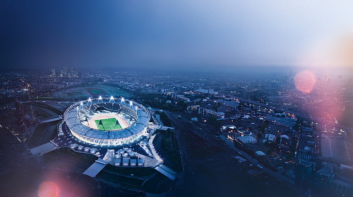 Olympic Stadium, Aerial, HD wallpaper