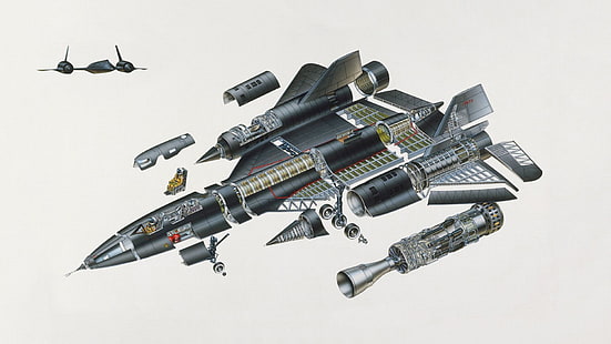 Aviones militares, Lockheed SR-71 Blackbird, Fondo de pantalla HD HD wallpaper