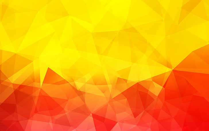 rote und gelbe Tapete, Licht, Linie, Farbe, das Volumen, Dreieck, HD-Hintergrundbild