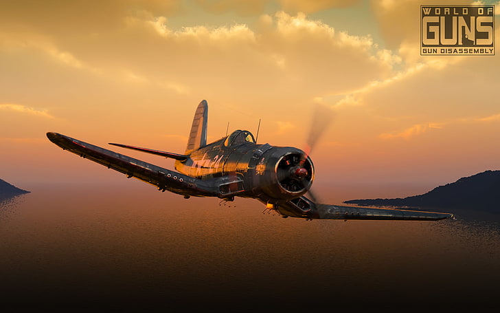 terbang, Perang Dunia II, F4U Corsair, Wallpaper HD